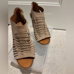 Franco Sarto Booties size 8 open toe